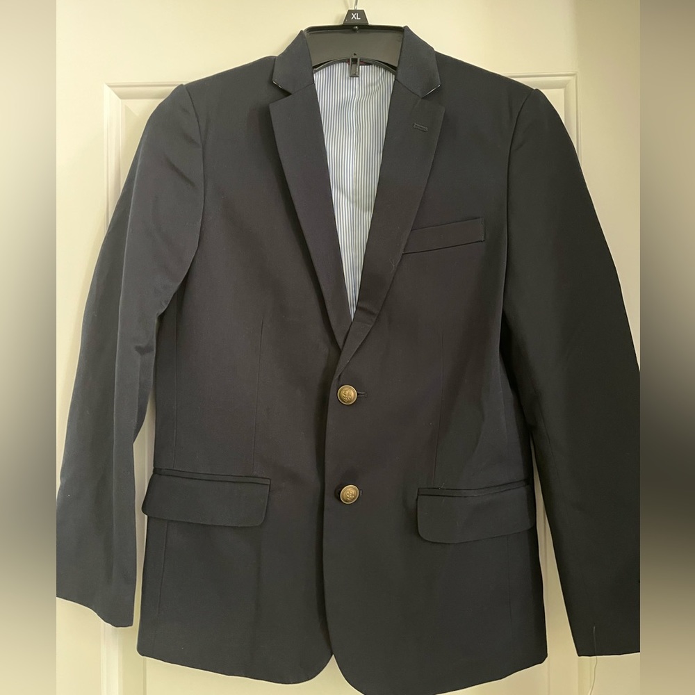 Boys Tommy Hilfiger Size 12 Navy Blazer / Suit Coat - New with Tags